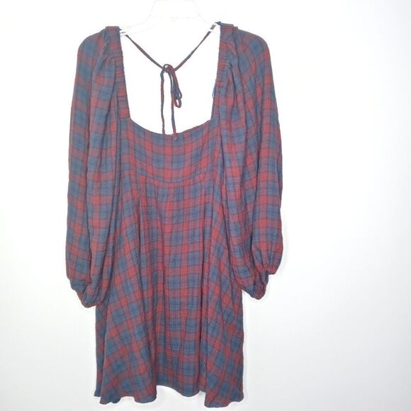 Urban Outfitters plaid dress size large - Picture 2 of 10